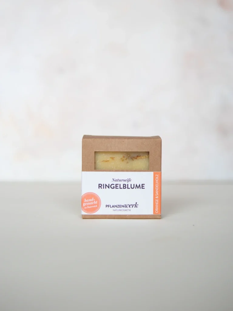 Pflanzenwerk Naturkosmetik - Logoseifen & personalisierte Geschenke -Ringelblumeseife